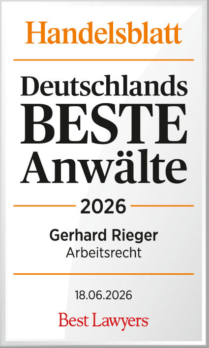Beste Anwälte Handelsblatt - Gerhard Rieger